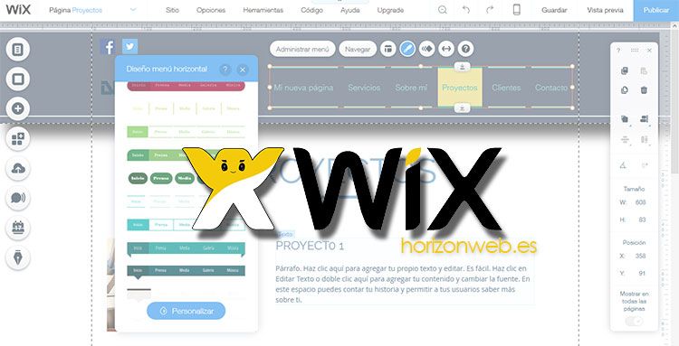 Pagina web Gratis con Wix